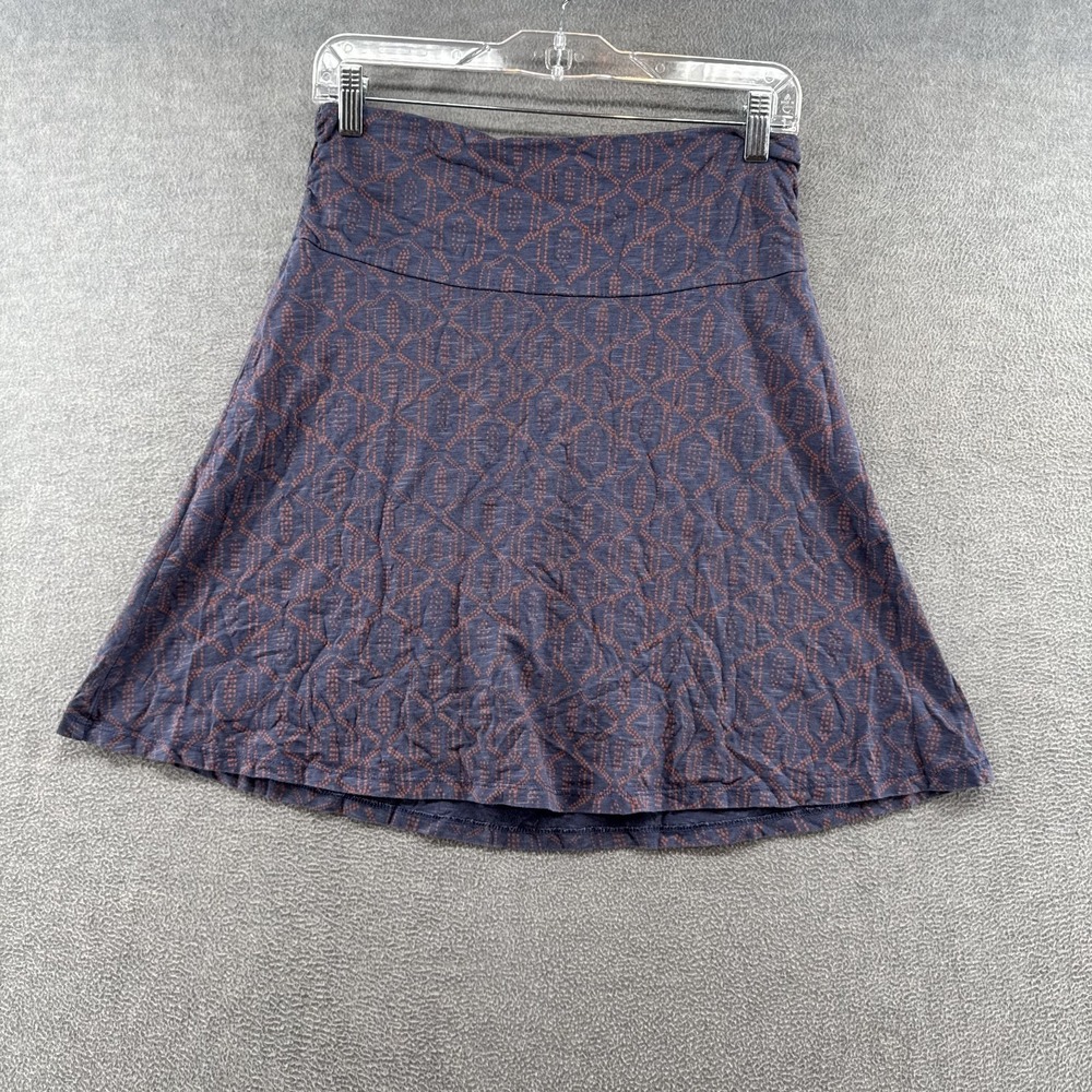 TOAD&CO Women's Pink/Purple Abstract A-Line Knee Length Skirt Size Small